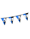 Guirlande fanion en plastique Atalanta bleue et noire