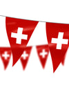 Guirnalda banderines bandera de Suiza 5 m