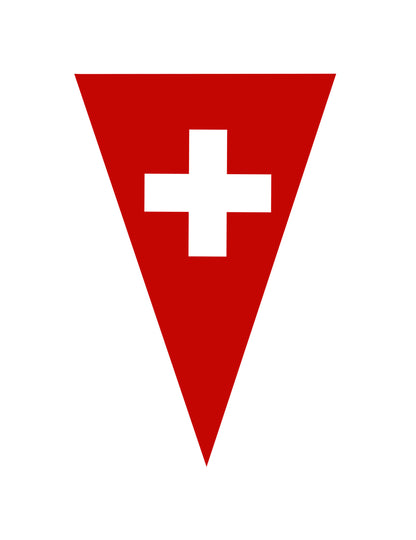 Guirnalda banderines bandera de Suiza 5 m