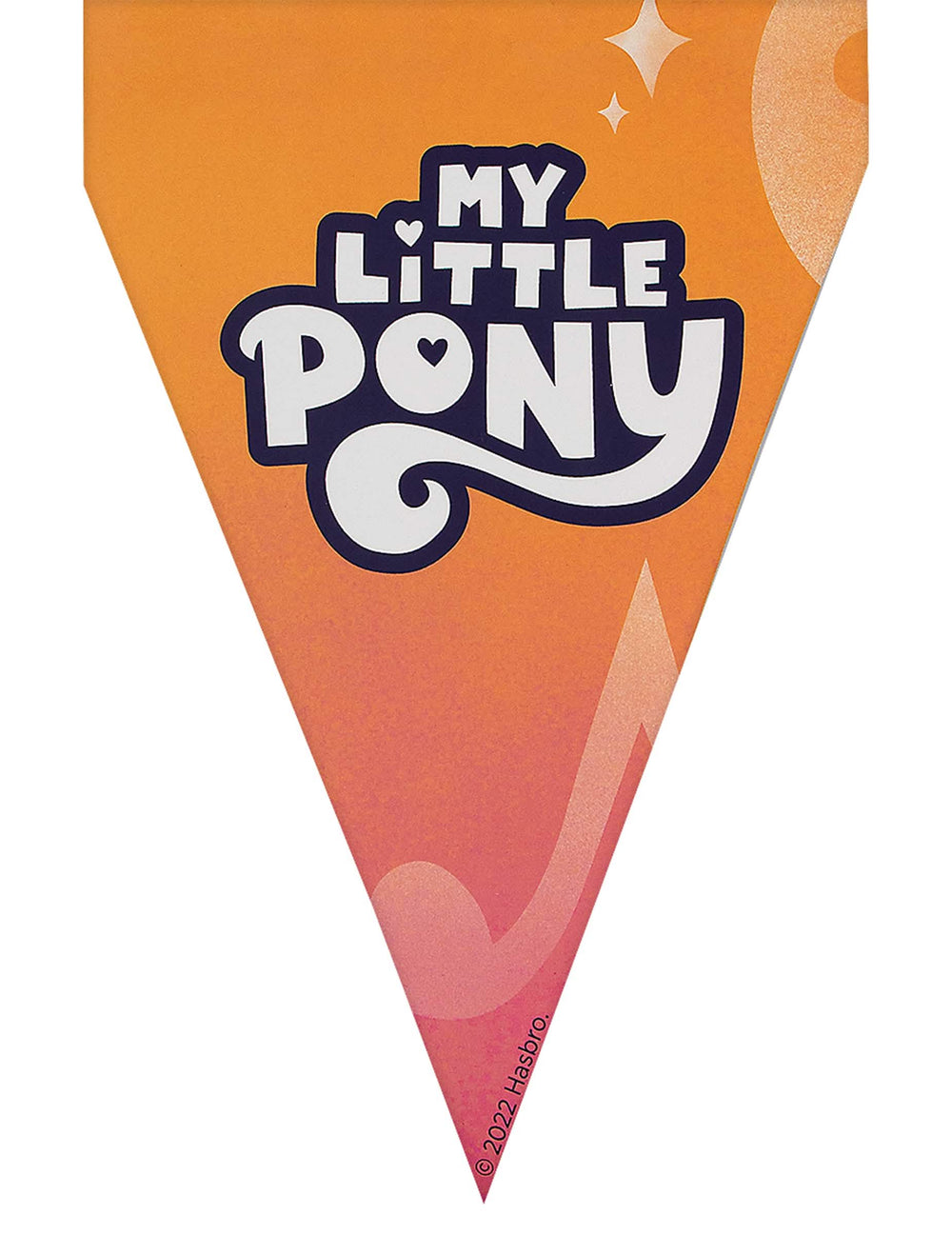 Détail d'un fanion avec logo de la guirlande fanions My Little Pony