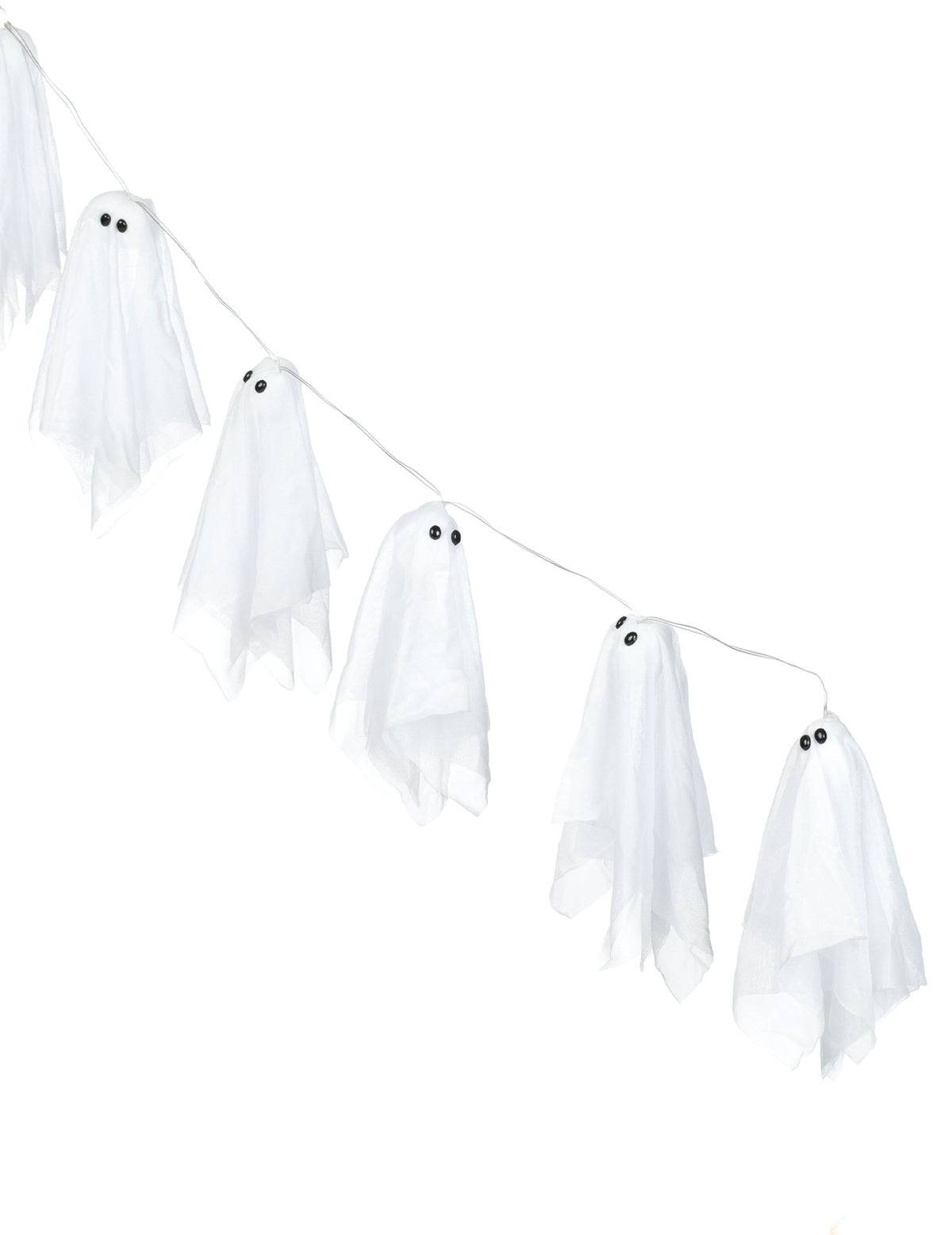 Guirlandas fantasmas luminosos Halloween 150 cm