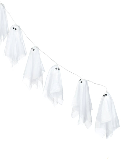 Guirlandas fantasmas luminosos Halloween 150 cm