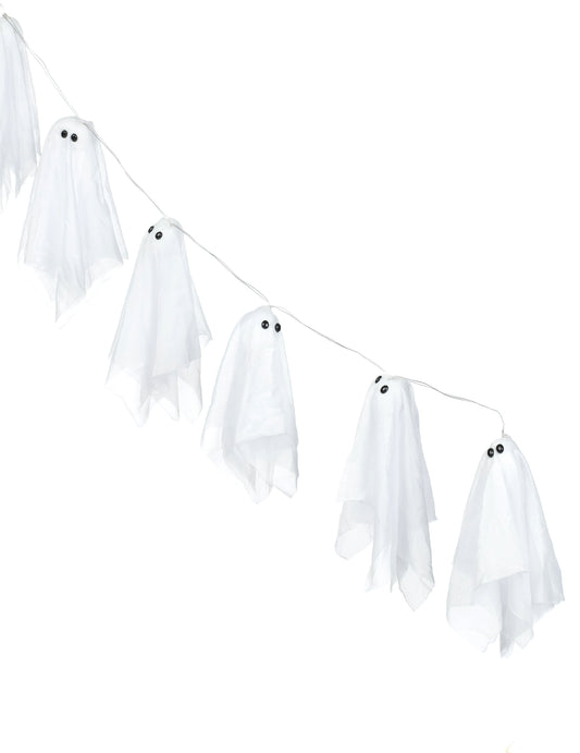 Guirlandas fantasmas luminosos Halloween 150 cm