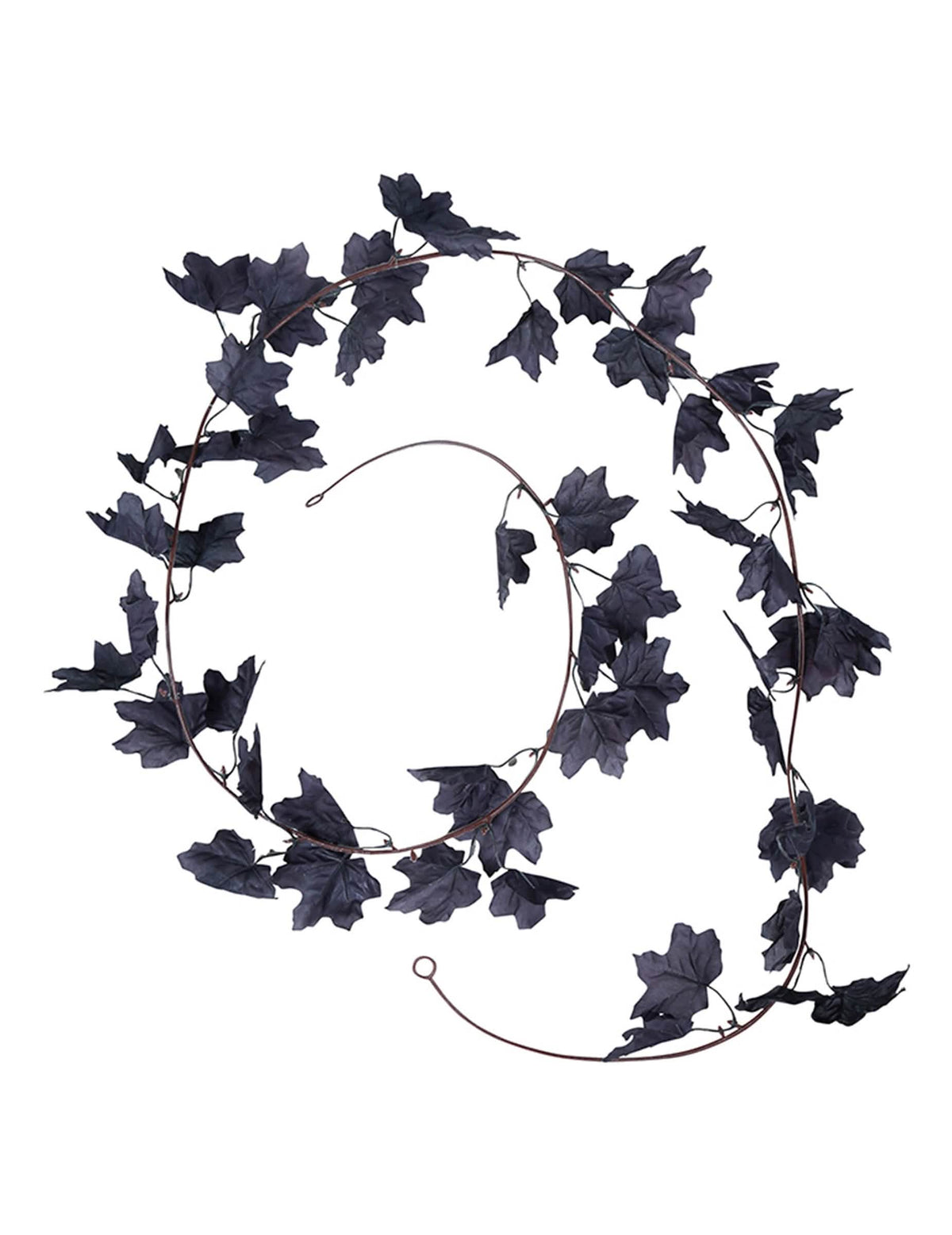 Guirlande de feuilles pour décoration d'Halloween noire