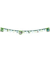 Guirlande Minecraft pour anniversaire enfant verte et blanche Happy Birthday
