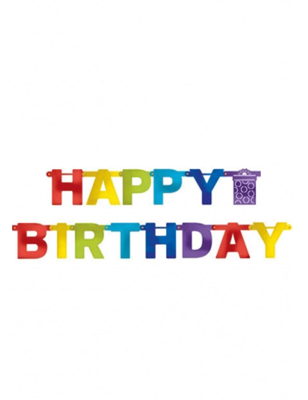 Guirnalda Happy Birthday para cumpleaños multicolor