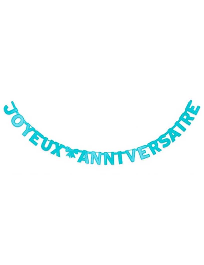 Guirlande Joyeux Anniversaire bleue