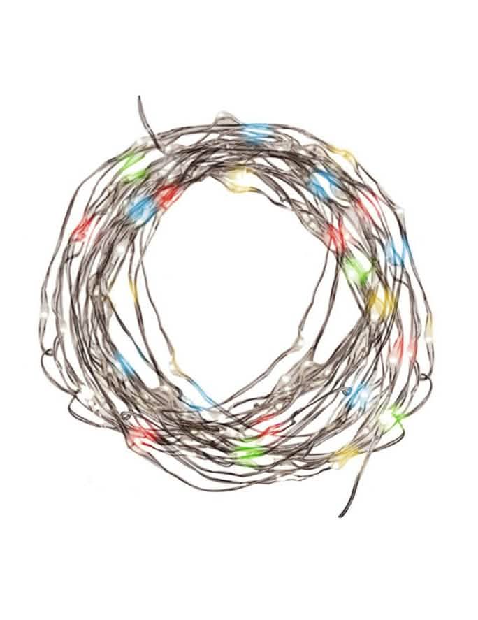 Guirnalda luminosa multicolor para decoración de 5 metros