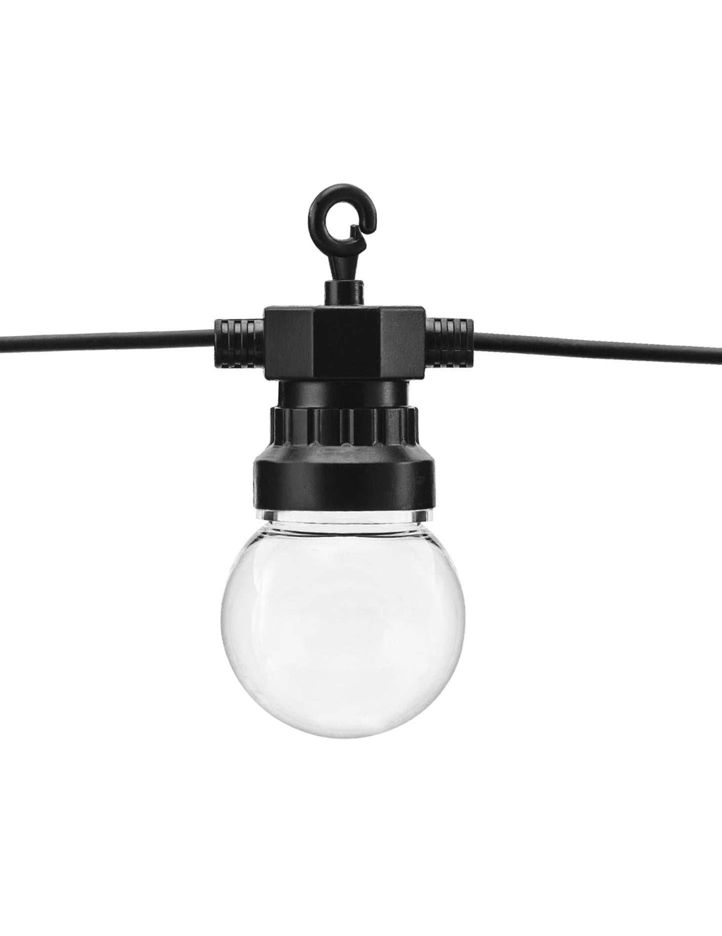 Guirnalda luminosa tipo verbena LED negra 5 m