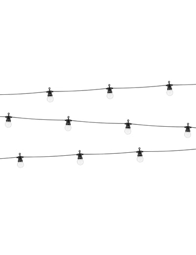 Guirnalda luminosa tipo verbena LED negra 5 m