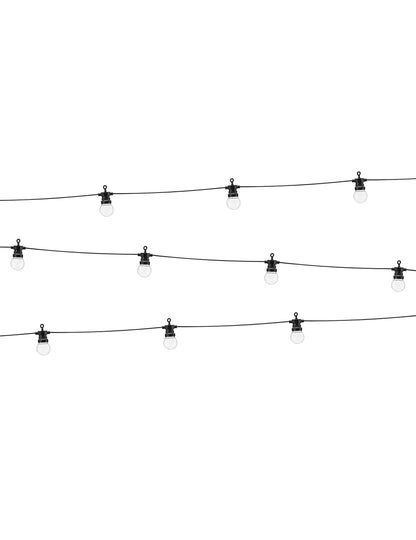 Guirnalda luminosa tipo verbena LED negra 5 m