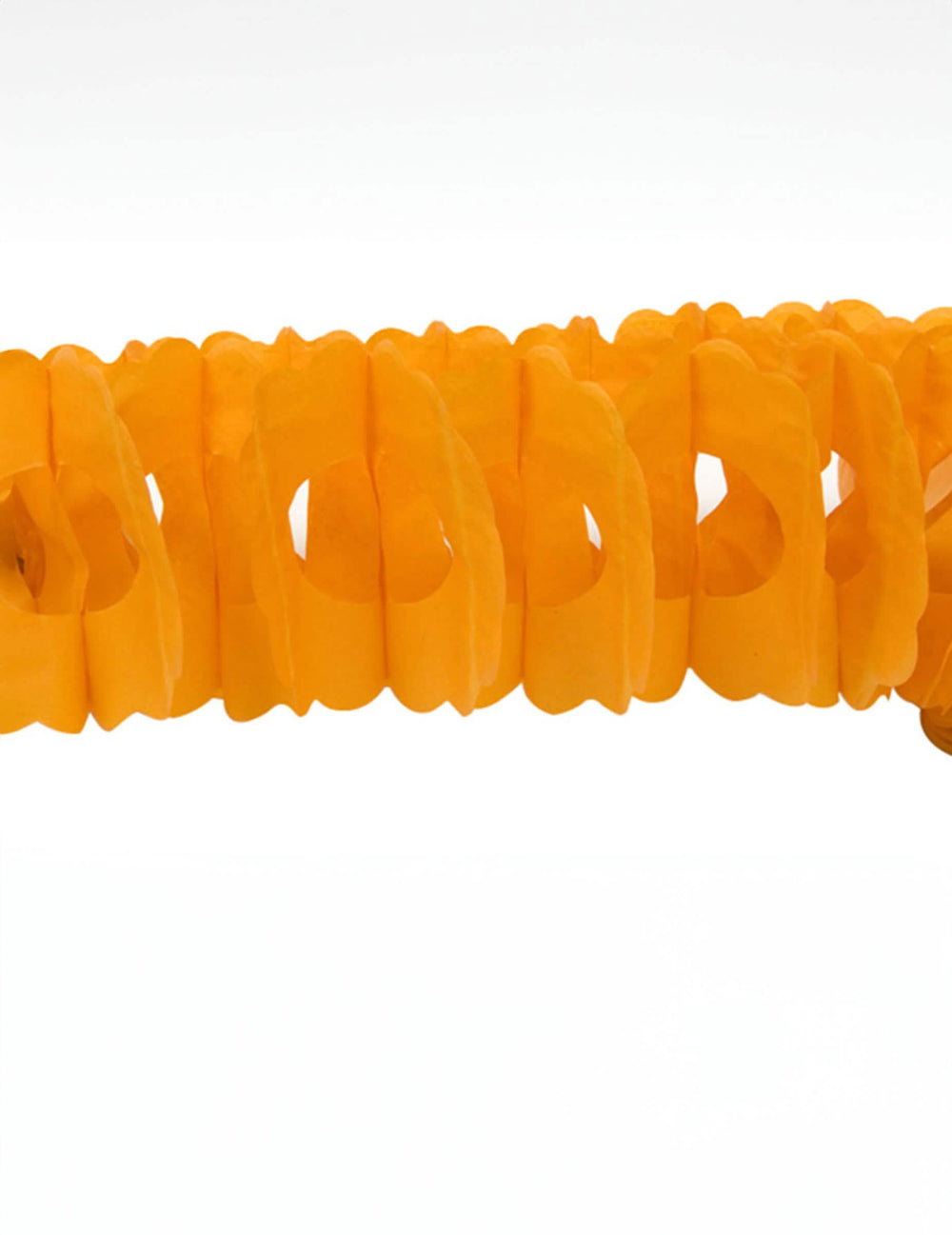 Guirlande en papier pour décoration de fête orange
