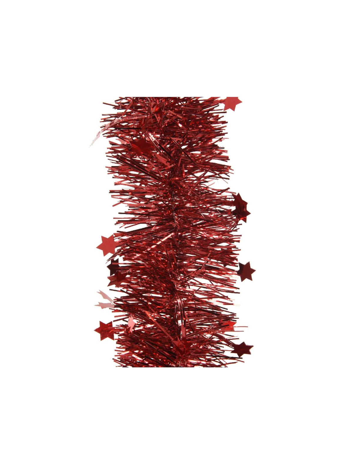 Guirlande pour sapin décoration Noël rouge avec étoiles