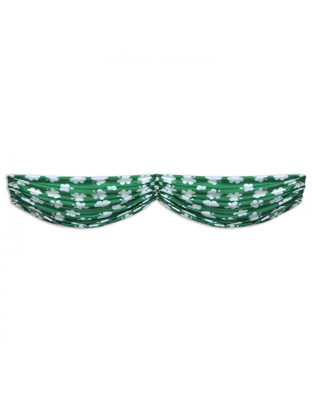 Guirlande motifs trèfles pour fête verte et blanche