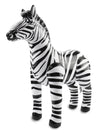 Zèbre gonflable safari pour fête noir et blanc