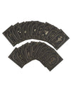 Juego de 20 cartas oráculo adivinatorio Cosmic Spirit de papel negro y dorado 8 x 11 cm