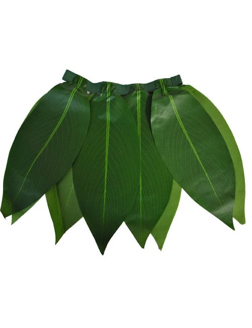 Jupe hawaïenne pour enfant à feuilles vertes