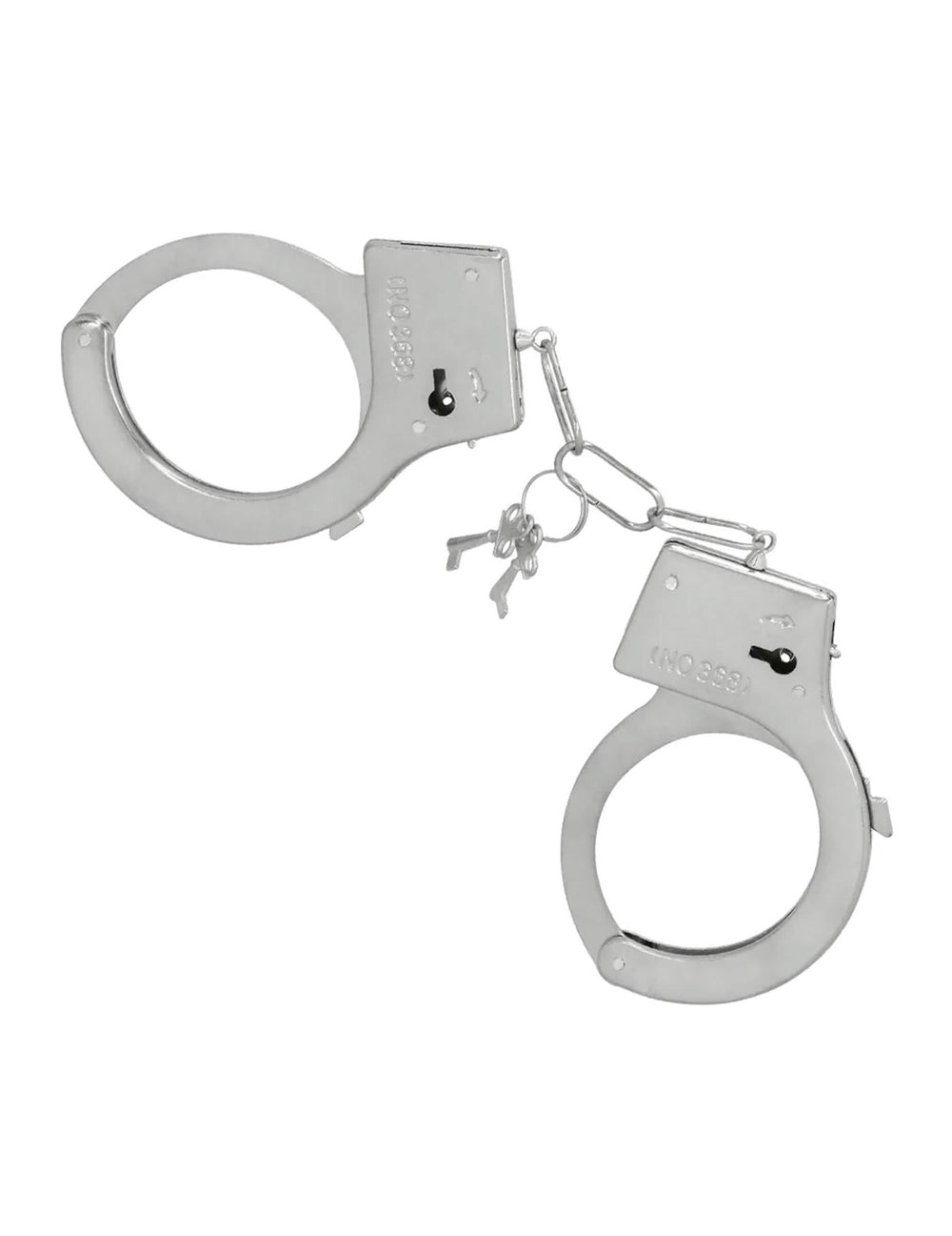 Menottes avec clés du kit 3 accessoires policier