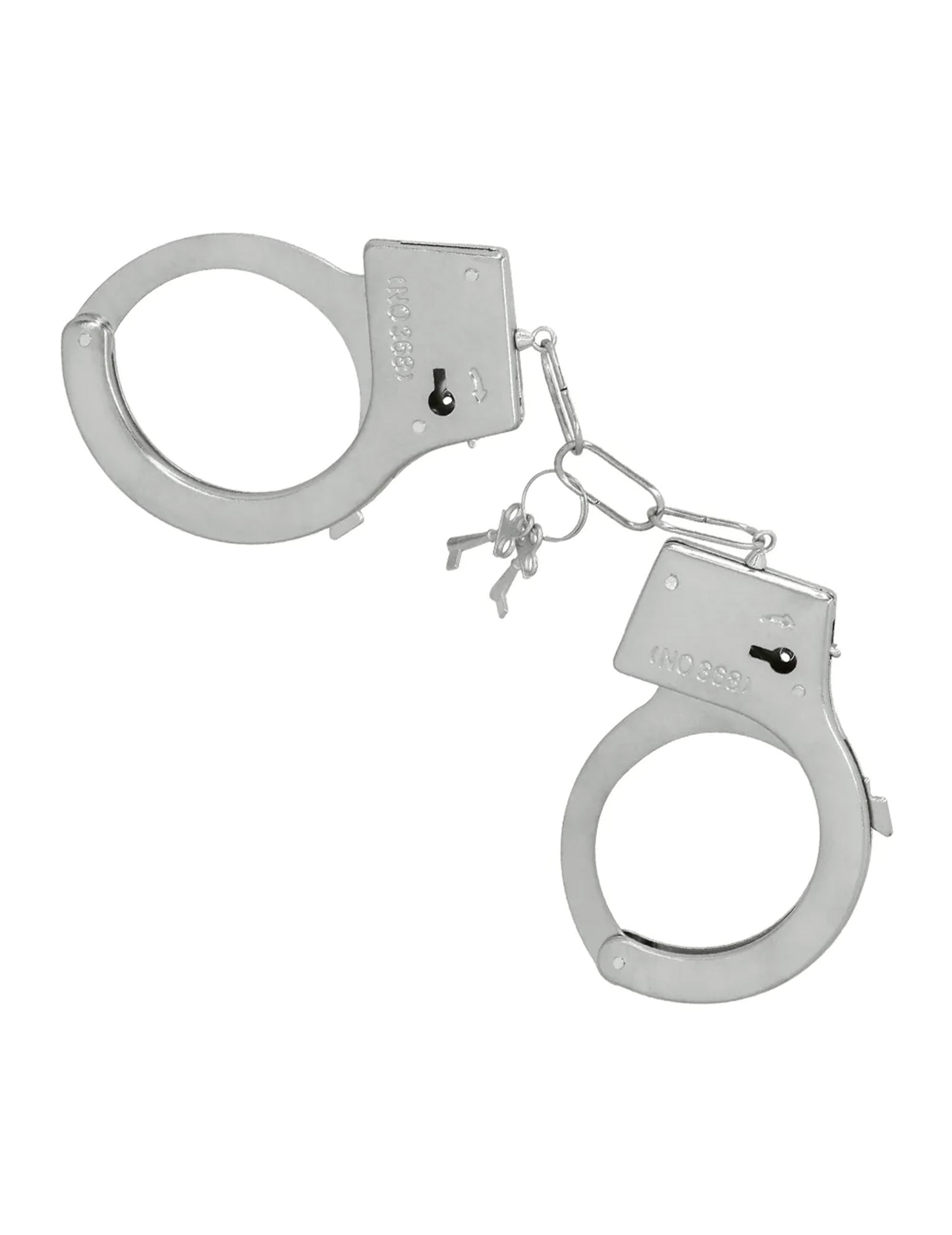 Menottes avec clés du kit 3 accessoires policier