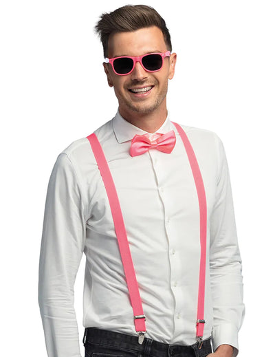 Kit de accesorios de 3 piezas rosa flúor UV
