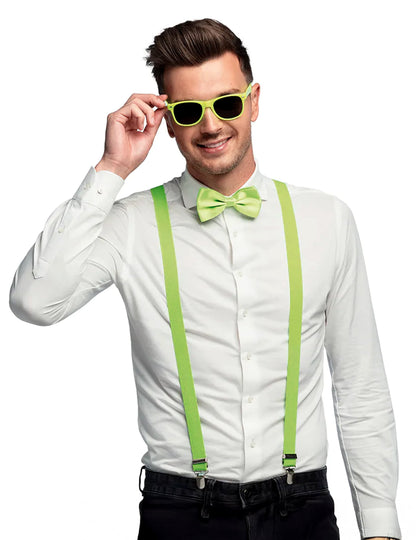 Kit de accesorios de 3 piezas verde flúor UV