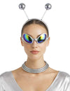 Kit de accesorios de alien plateado para adulto