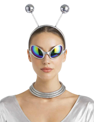 Kit de accesorios de alien plateado para adulto