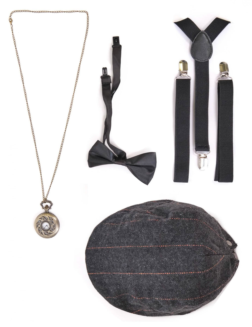 Vista general de los accesorios del Kit accesorios años 20
