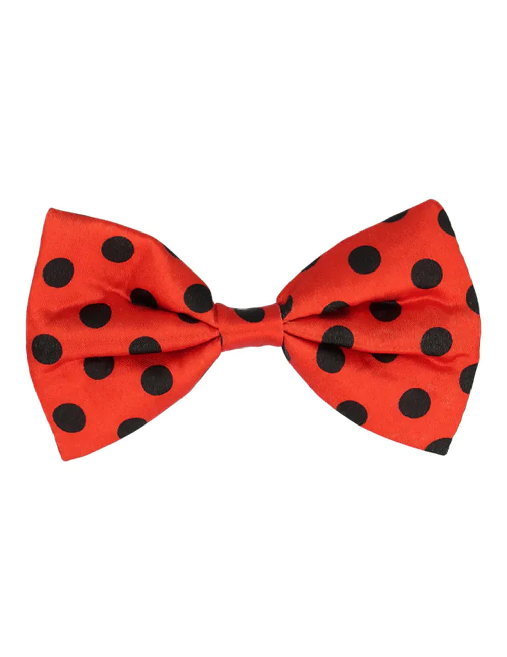 Nœud papillon rouge à pois noirs du kit accessoires coccinelle pour adulte