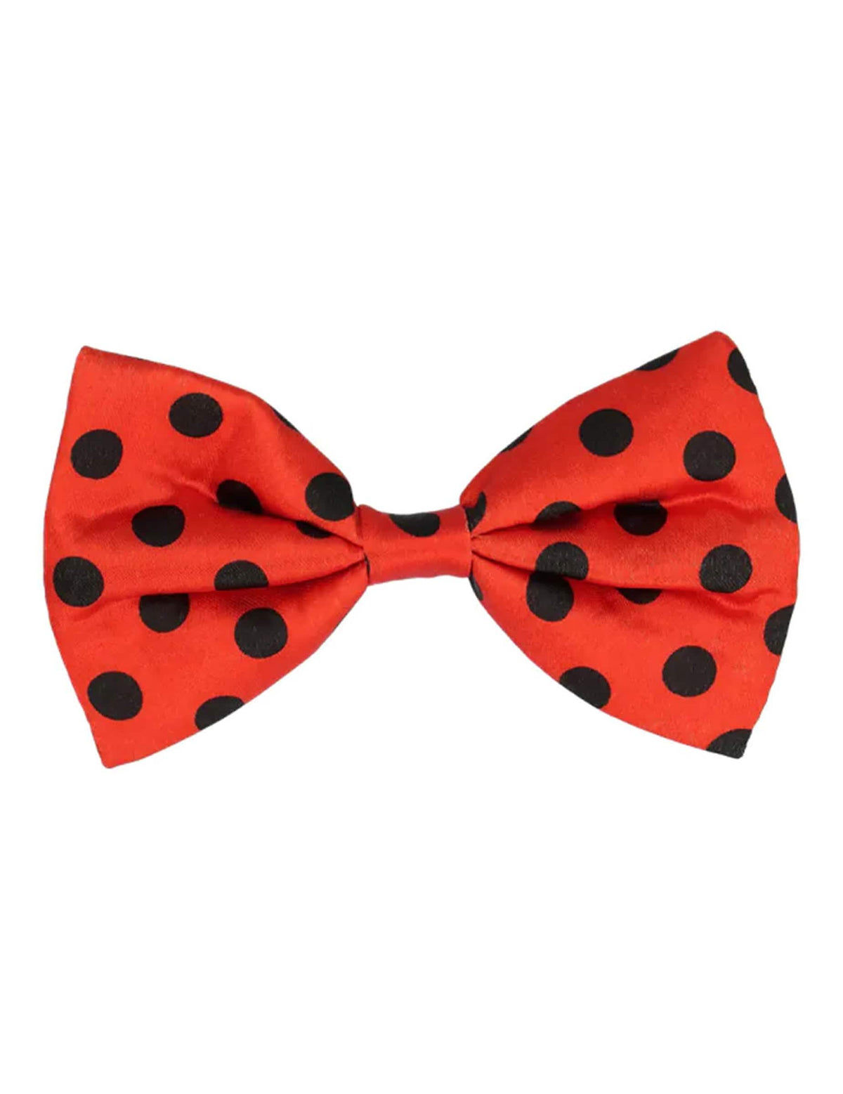 Nœud papillon rouge à pois noirs du kit accessoires coccinelle pour adulte