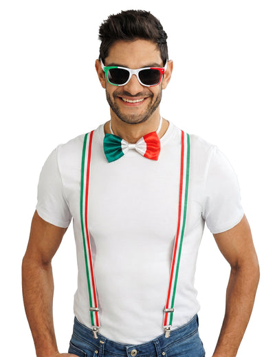 Kit de accesorios de hincha de Italia para adulto
