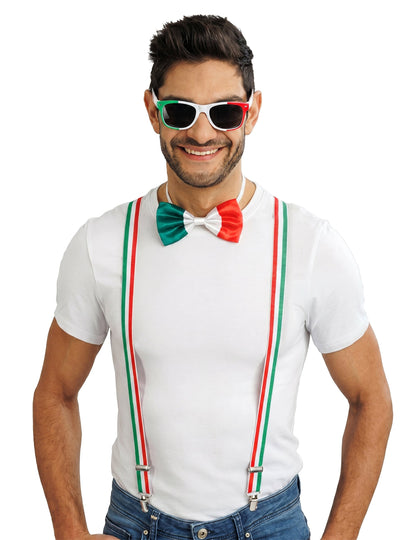 Kit de accesorios de hincha de Italia para adulto