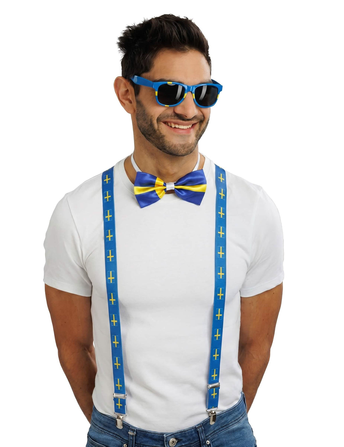 Kit accesorios hincha Suecia adulto