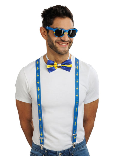 Kit de accesorios de hincha de Suecia para adulto