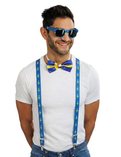 Kit de accesorios de hincha de Suecia para adulto