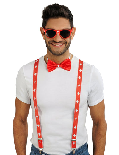Kit de accesorios de hincha de Suiza para adulto