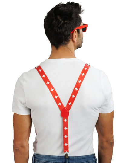 Kit de accesorios de hincha de Suiza para adulto