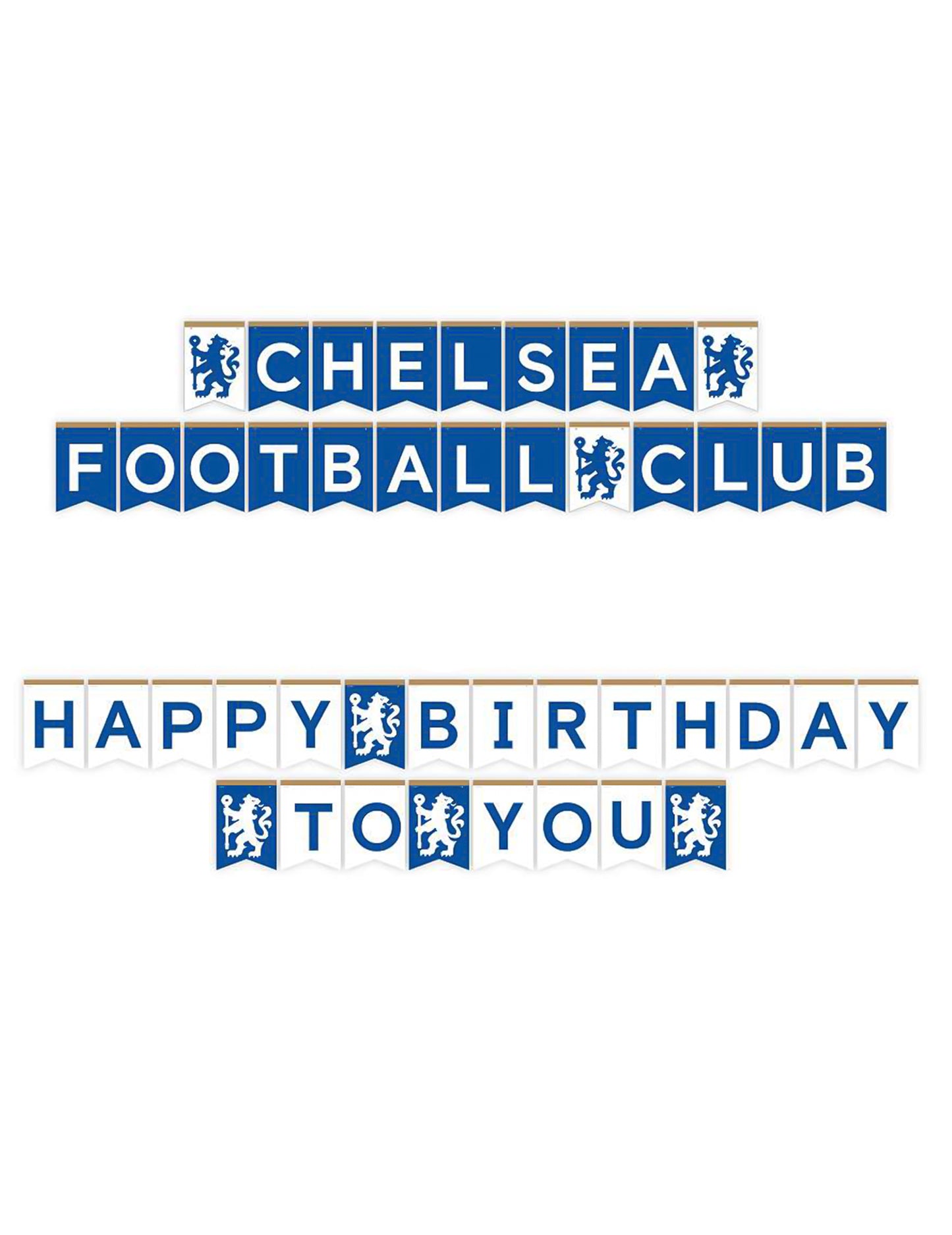 Kit de cumpleaños del Chelsea Football Club 44 piezas