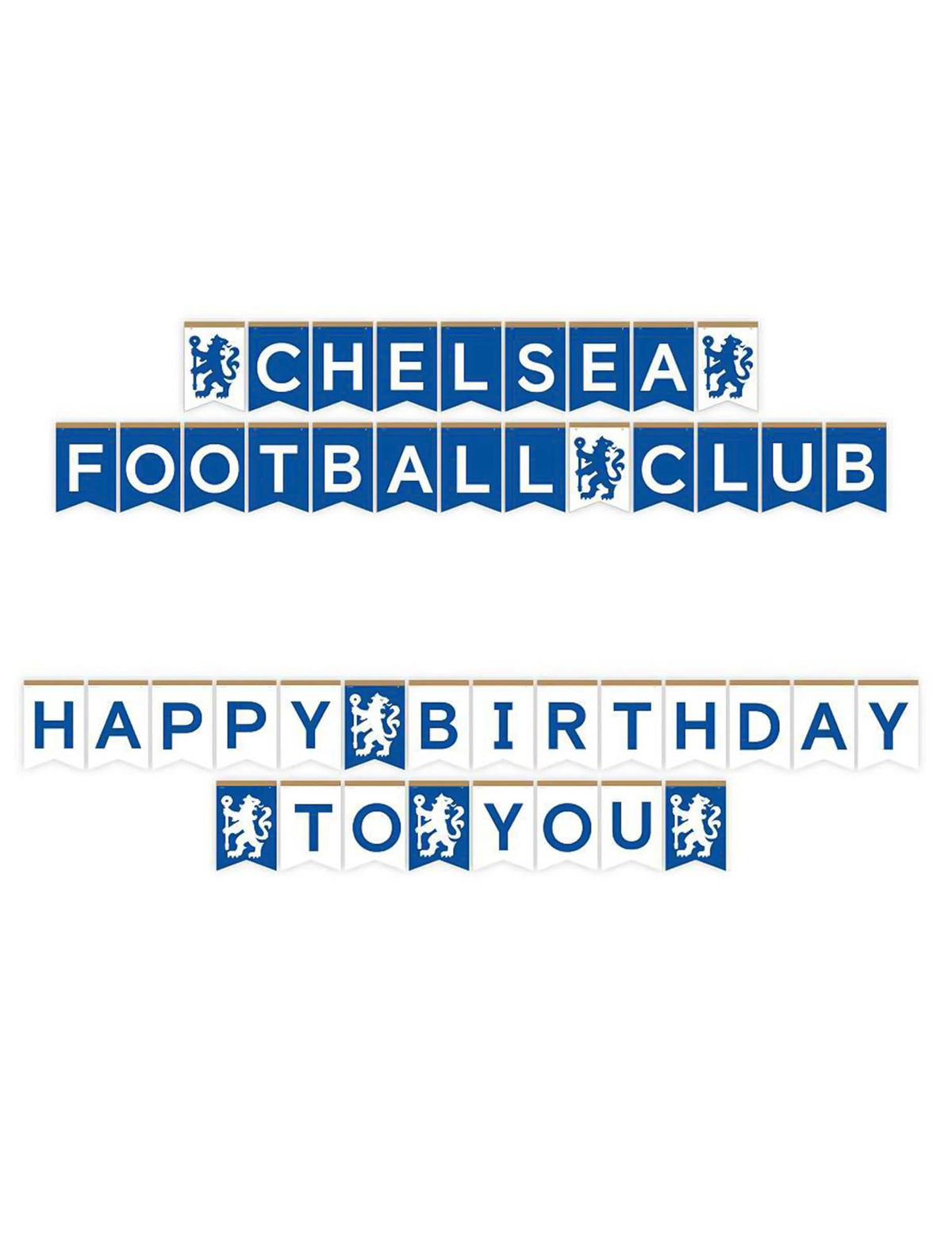 Kit de cumpleaños del Chelsea Football Club 75 piezas