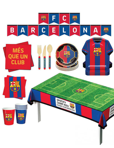 Kit de cumpleaños FC Barcelona 44 piezas