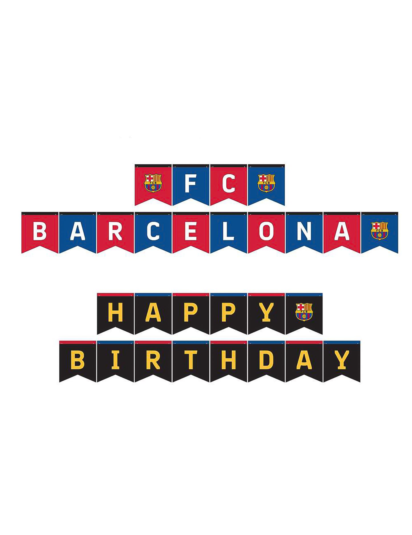 Kit de cumpleaños FC Barcelona 44 piezas