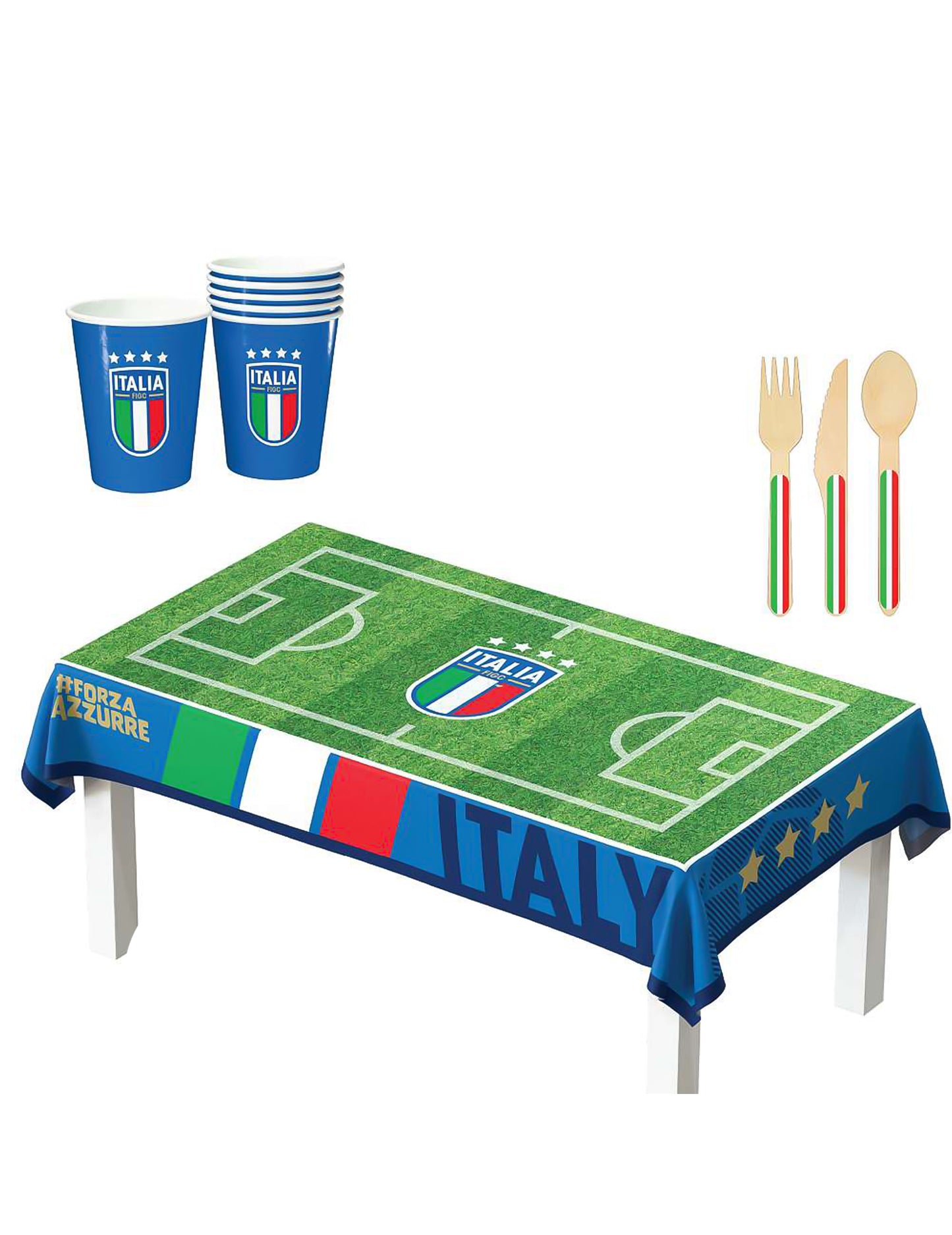 Kit de cumpleaños Federación Italiana de Fútbol 75 piezas