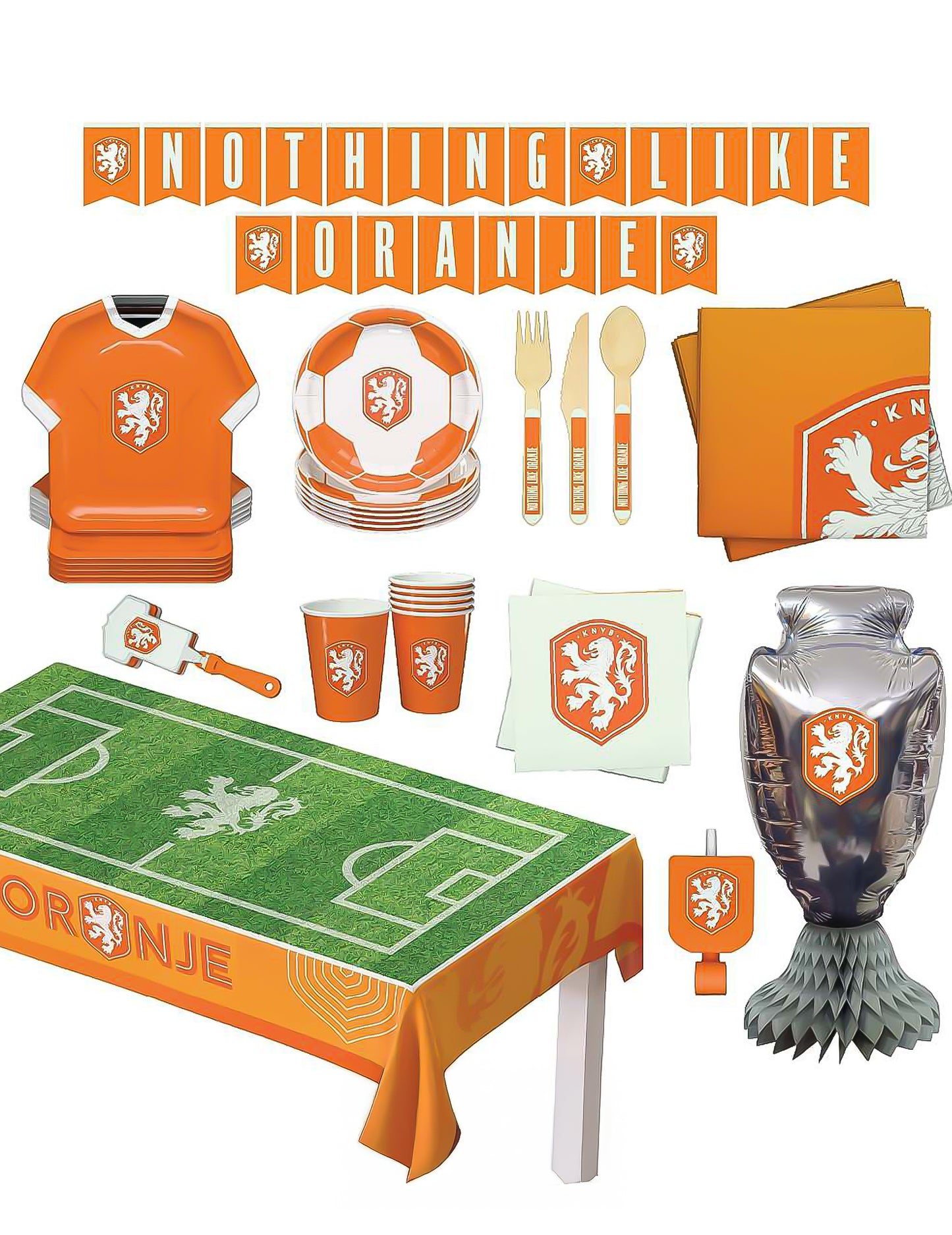 Kit de cumpleaños Federación Neerlandesa de Fútbol 75 piezas
