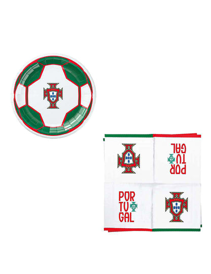 Kit cumpleaños Federación Portuguesa de Fútbol 75 piezas