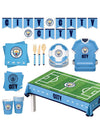 Kit de cumpleaños Manchester City Football Club 44 piezas