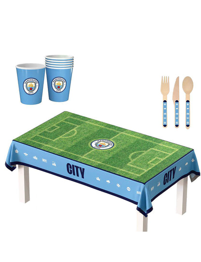 Kit de cumpleaños del Manchester City Football Club 75 piezas