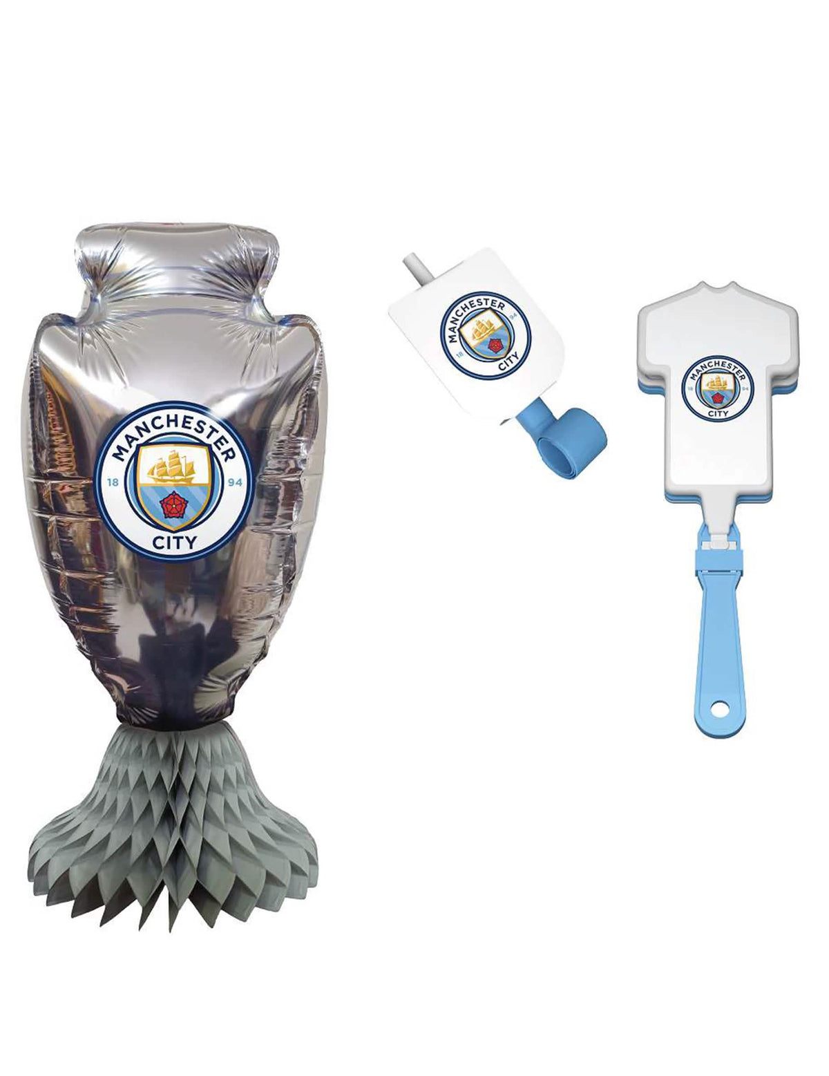 Kit de cumpleaños del Manchester City Football Club 75 piezas