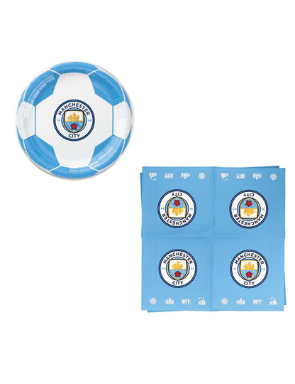 Kit de cumpleaños del Manchester City Football Club 75 piezas