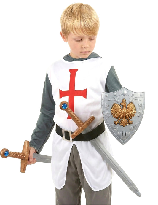 Kit escudo 2 espadas gladiador niño