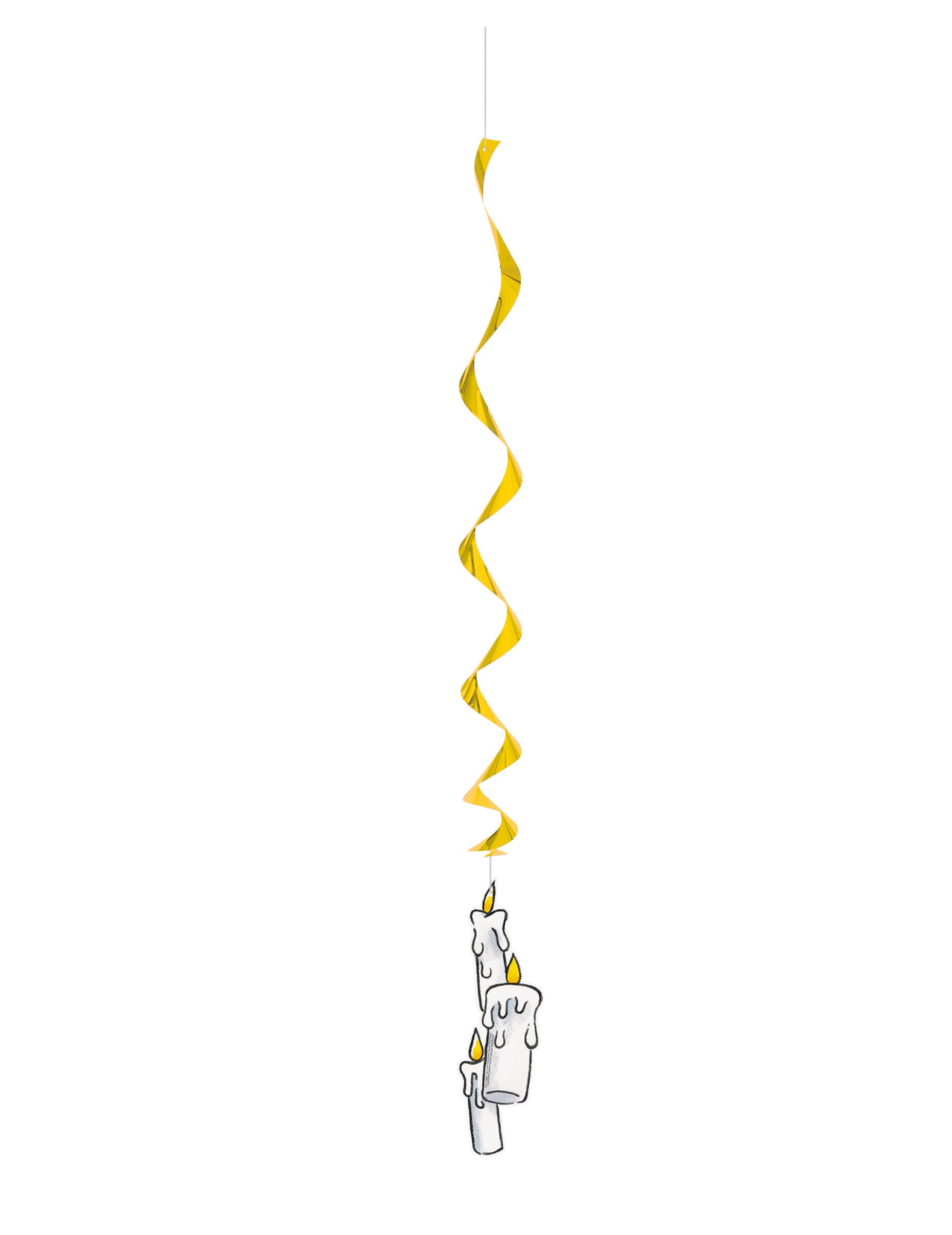 Suspension spirale avec bougies illustrées du Kit décorations 7 pièces Harry Potter